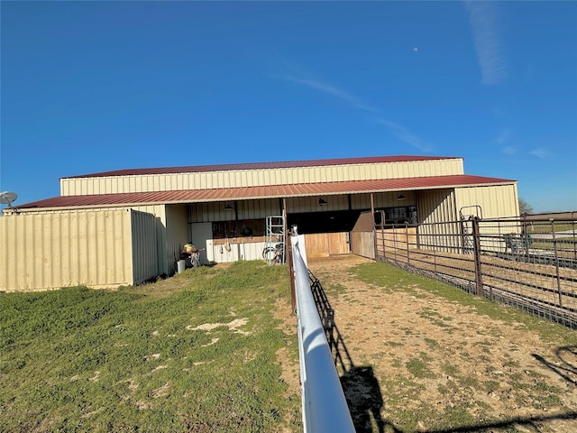 view of horse barn