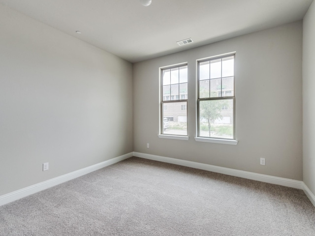 empty room featuring plenty of natural light and carpet flooring