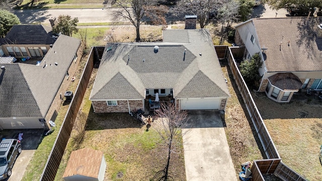 birds eye view of property