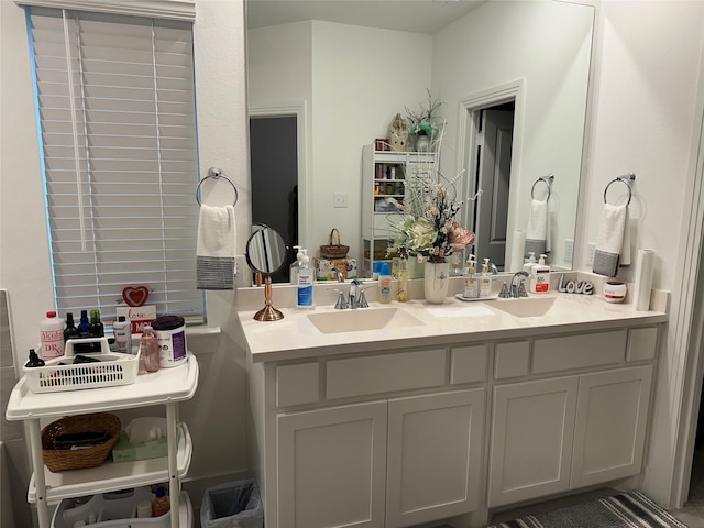 bathroom featuring vanity