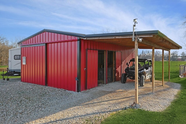 view of outbuilding