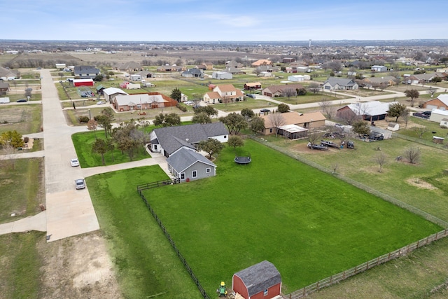 bird's eye view featuring a residential view