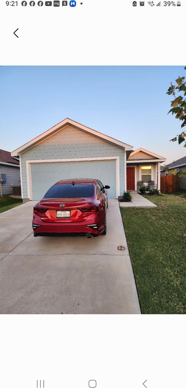 ranch-style house with a front yard