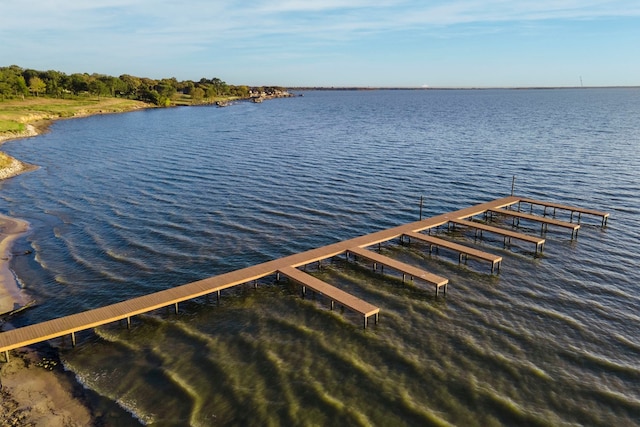 656 Calmwater Ct, Mabank, TX 75143 - dock area featuring a water view