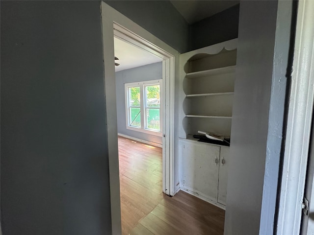 2917 Walnut St, Greenville, TX 75401 - hall with dark wood finished floors