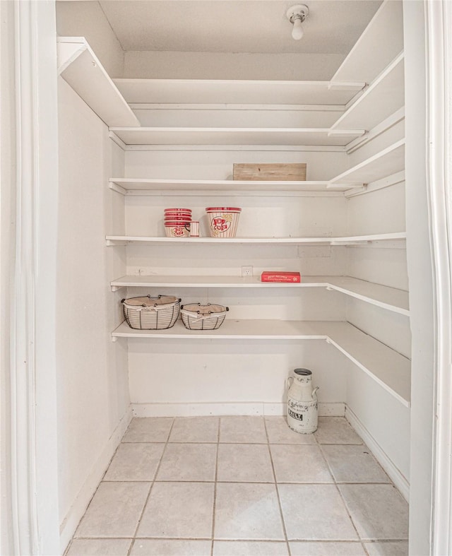 view of pantry