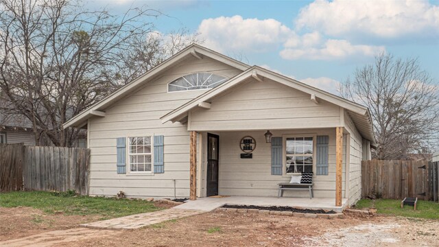 view of bungalow