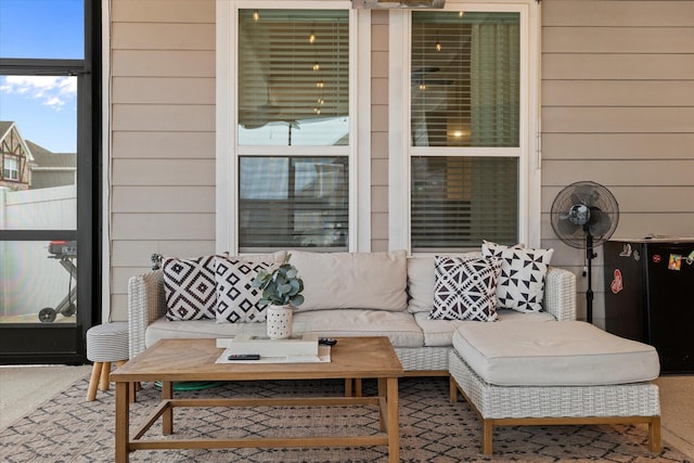 view of patio / terrace featuring outdoor lounge area