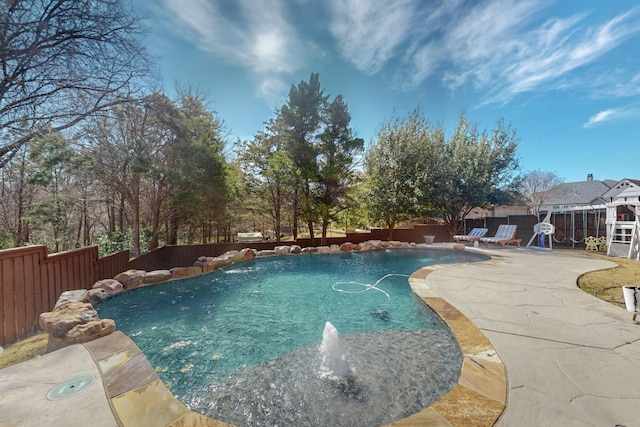 788 Windsong Ln, Rockwall, TX 75032 - view of swimming pool featuring a fenced backyard and a patio area