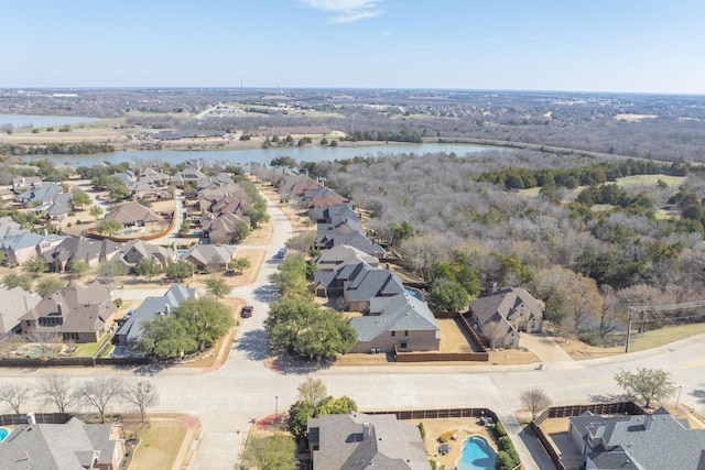 788 Windsong Ln, Rockwall, TX 75032 - aerial view of residential area featuring a large body of water