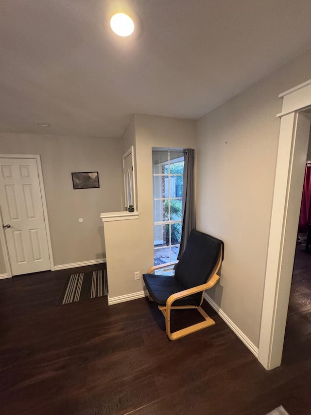 2732 Foxcroft Cir, Denton, TX 76209 - living area featuring baseboards and wood finished floors