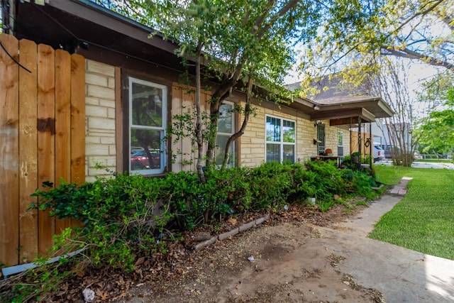 417 Athenia Dr, Fort Worth, TX 76114 - view of home's exterior featuring a lawn