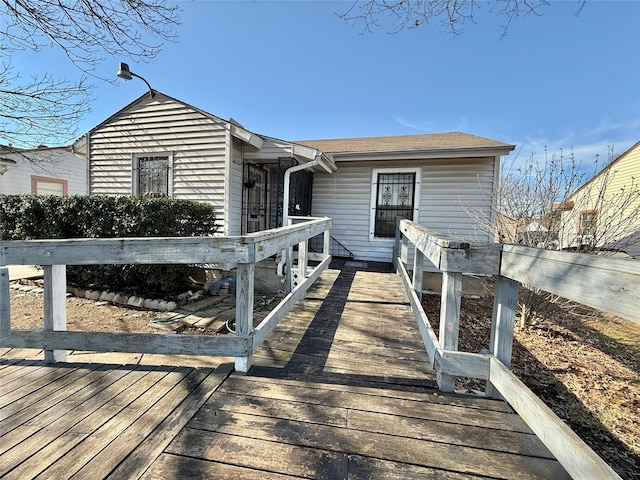 view of back of property