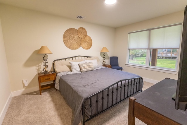 2040 Bluff Creek Dr, Strawn, TX 76475 - carpeted bedroom with baseboards and visible vents