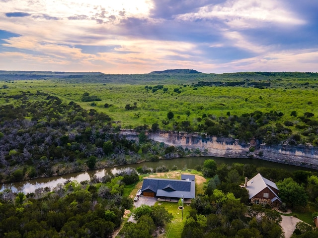 2040 Bluff Creek Dr, Strawn, TX 76475 - bird's eye view featuring a water view