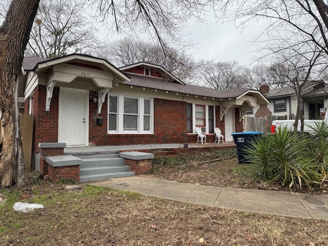 view of bungalow-style house