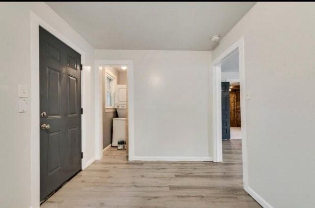 interior space featuring light wood-type flooring