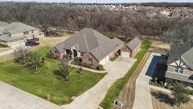 drone / aerial view featuring a residential view