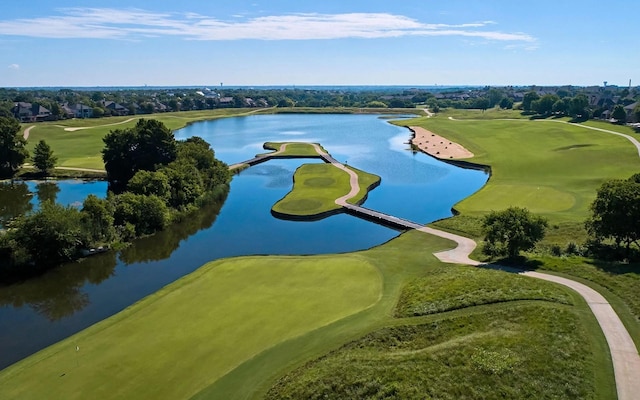 7621 Glenwood Springs Ln, Mckinney, TX 75070 - bird's eye view of a nearby body of water and a golf course