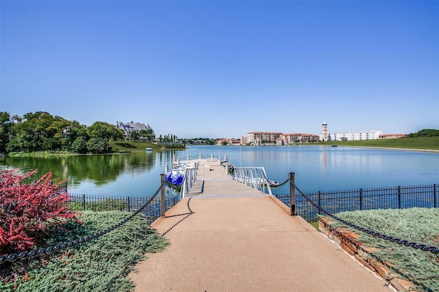 7621 Glenwood Springs Ln, Mckinney, TX 75070 - dock area featuring a water view