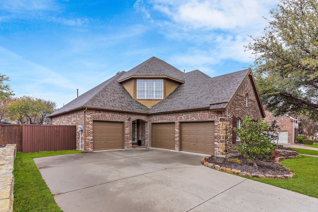 view of front of house featuring a garage