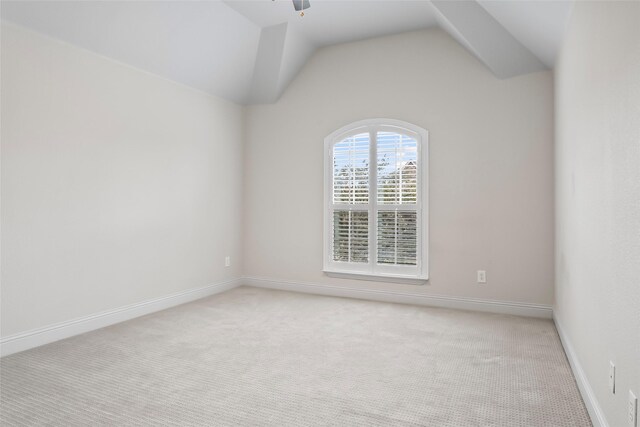 2418 Strathfield Ln, Trophy Club, TX 76262 - unfurnished room with light colored carpet, baseboards, and a ceiling fan