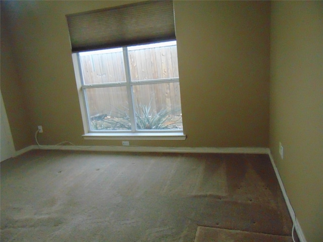 view of carpeted empty room