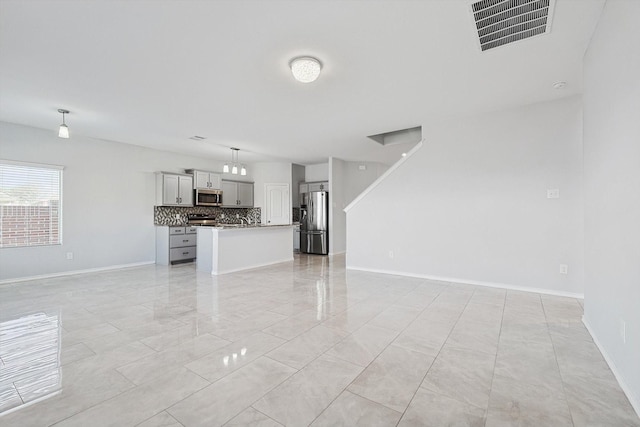 view of unfurnished living room