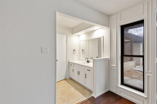 bathroom featuring vanity