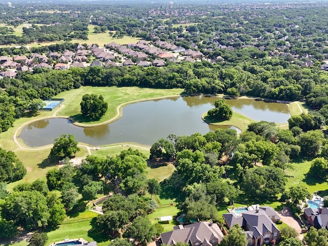1306 Lexington Sq, Southlake, TX 76092 - aerial perspective of suburban area with a nearby body of water