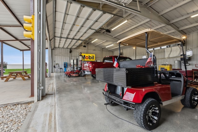 958 Heritage Creek Dr, Rhome, TX 76078 - garage featuring metal wall