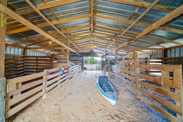 view of horse barn