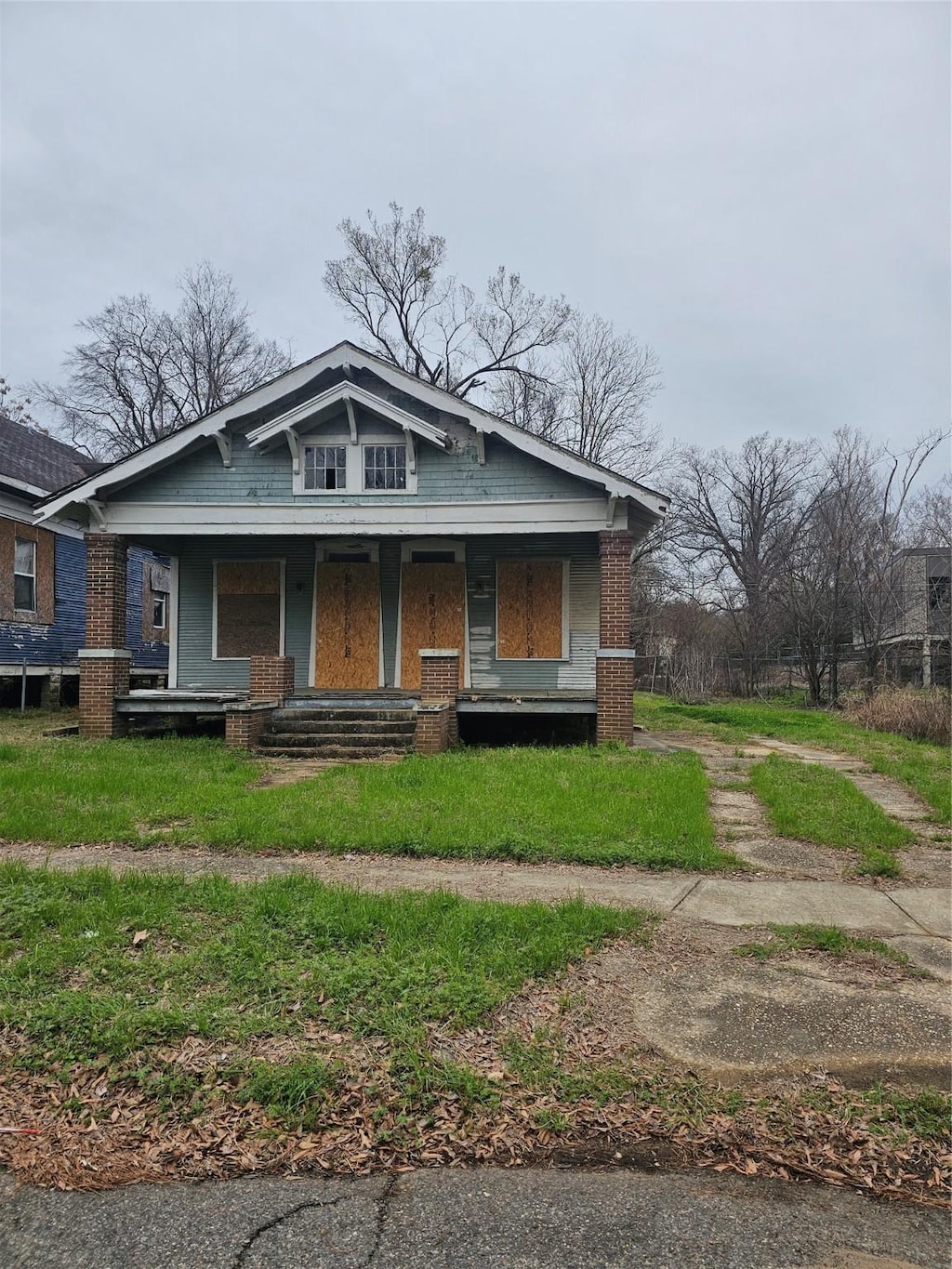 bungalow with covered porch