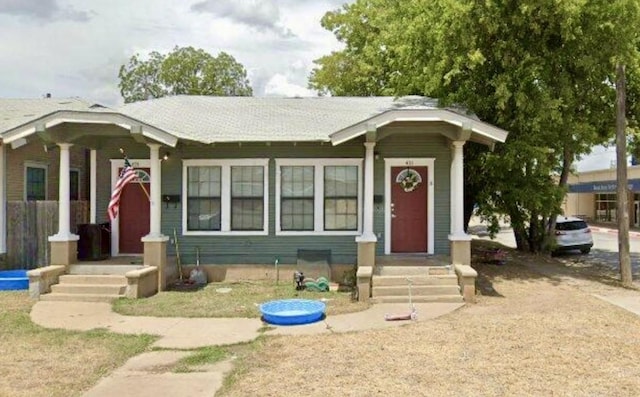 view of bungalow-style home