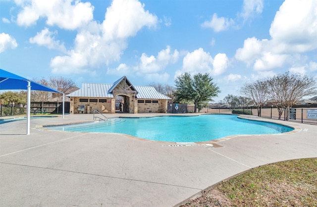 view of pool