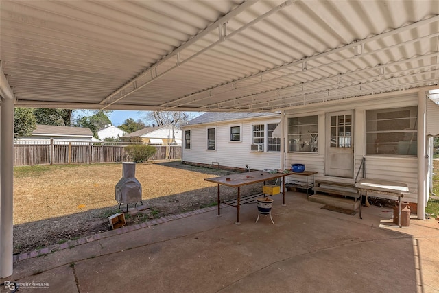 view of patio / terrace with fence