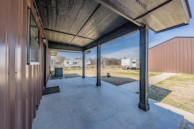 view of patio / terrace with central AC