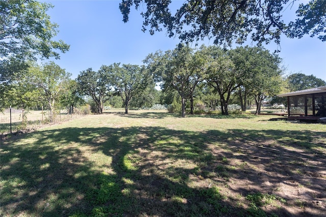 4201 E Bankhead Hwy, Hudson Oaks, TX 76087 - view of green lawn with a sunroom