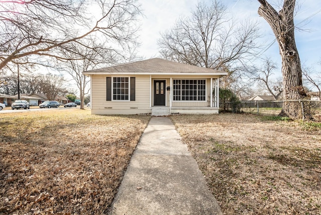 view of bungalow-style house