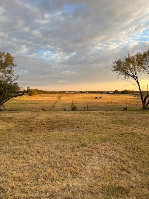 nature at dusk with a rural view