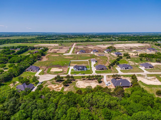 drone / aerial view with a residential view