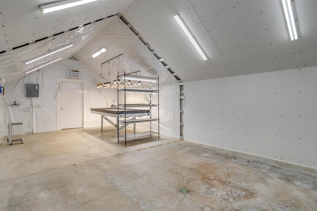 interior space featuring a wall mounted AC