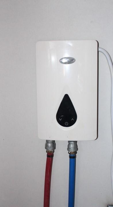 room details featuring water heater