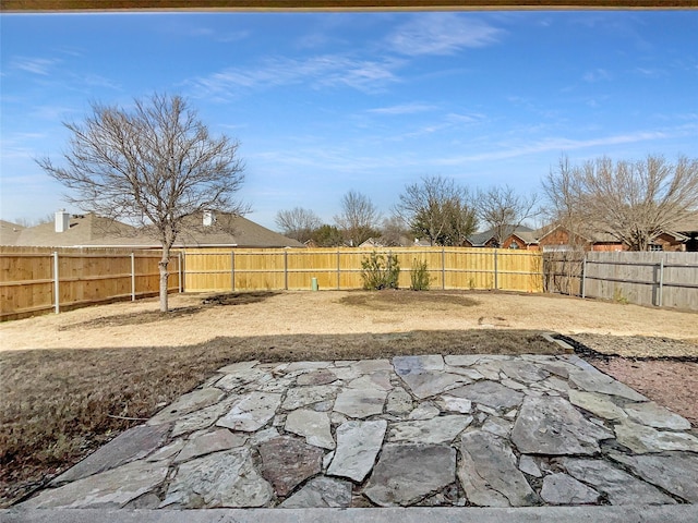 view of yard with a patio area