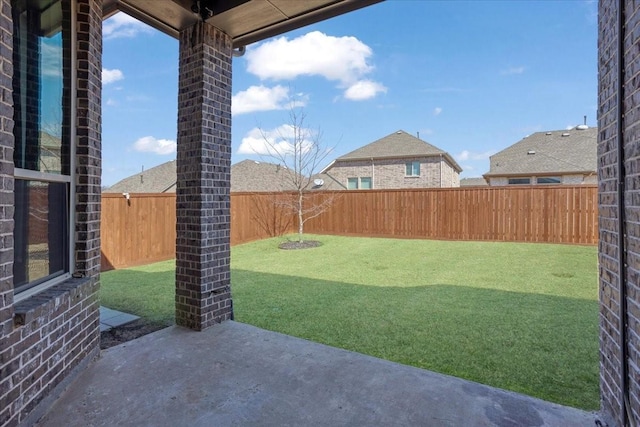 4024 Rosin St, Aubrey, TX 76227 - view of yard with a fenced backyard and a patio