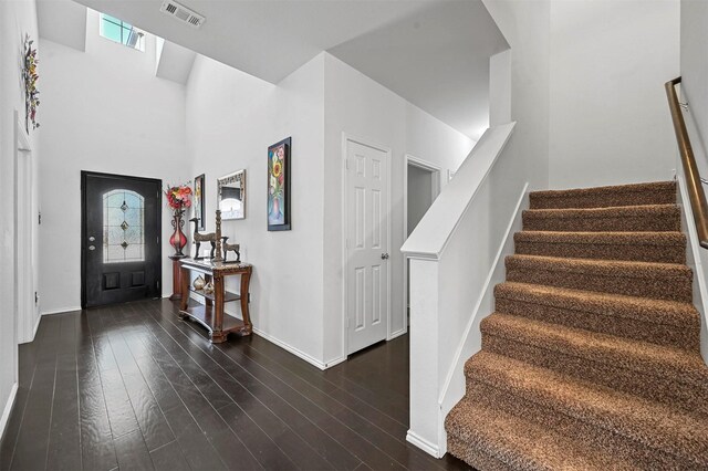 4424 Dashland Dr, Celina, TX 75009 - entryway featuring dark wood-type flooring and a wealth of natural light