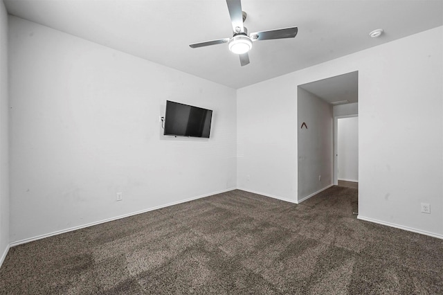 4424 Dashland Dr, Celina, TX 75009 - unfurnished room with dark carpet and ceiling fan