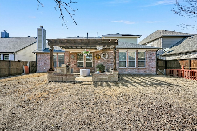 4424 Dashland Dr, Celina, TX 75009 - back of house with a patio and a pergola