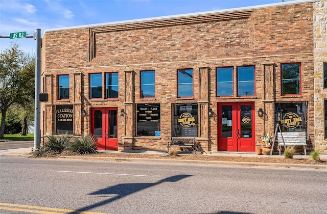 view of front of house featuring french doors