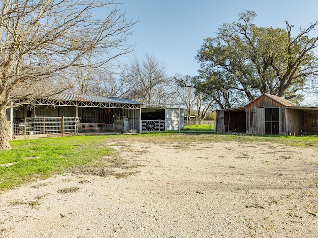 view of stable